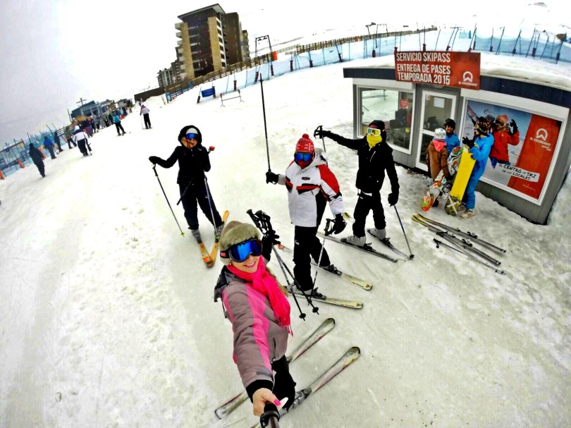 Esquiando pela primeira vez - El Colorado